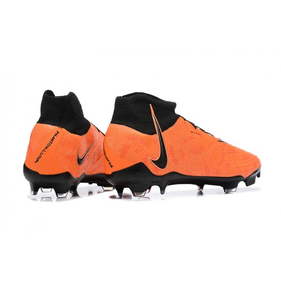 Nike Phantom Luna Elite FG High Top Orange Black Football Boots For Men 