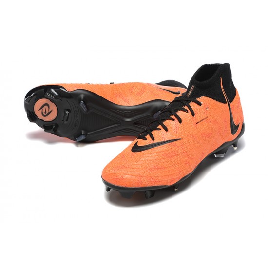 Nike Phantom Luna Elite FG High Top Orange Black Football Boots For Men 