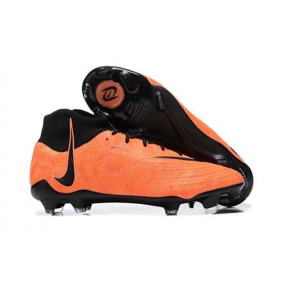 Nike Phantom Luna Elite FG High Top Orange Black Football Boots For Men 