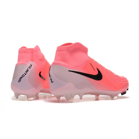 Nike Phantom Luna Elite FG High Top Peach Black Football Boots For Men 