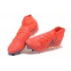 Nike Phantom Luna Elite FG High Top Red Silver Football Boots For Men 