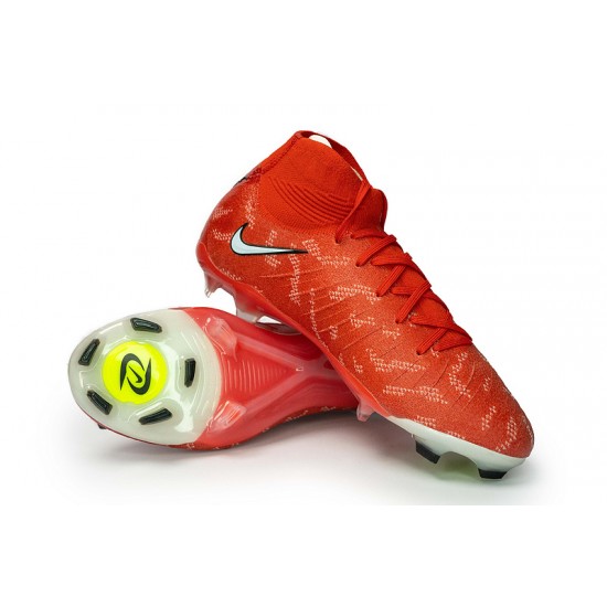 Nike Phantom Luna Elite FG High Top Red Football Boots For Men/Women