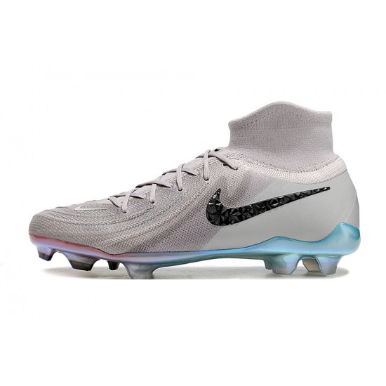 Nike Phantom Luna Elite FG High Top Football Boots Grey Black For Men/Women