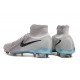 Nike Phantom Luna Elite FG High Top Football Boots Grey Black For Men/Women