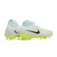 Nike Phantom Luna Elite FG High Top White Black Yellow Green Football Boots For Men 