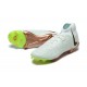 Nike Phantom Luna Elite FG High Top White Gold Green Football Boots For Men 