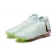 Nike Phantom Luna Elite FG High Top White Gold Green Football Boots For Men 