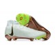 Nike Phantom Luna Elite FG High Top White Gold Green Football Boots For Men 