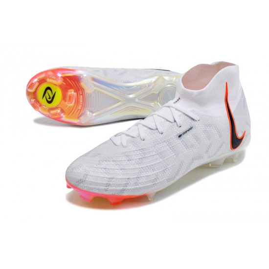 Nike Phantom Luna Elite FG High Top White Orange Football Boots For Men/Women