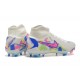 Nike Phantom Luna Elite FG High Top White Pink Blue Football Boots For Men 