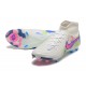 Nike Phantom Luna Elite FG High Top White Pink Blue Football Boots For Men 