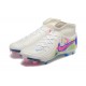 Nike Phantom Luna Elite FG High Top White Pink Blue Football Boots For Men 