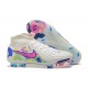 Nike Phantom Luna Elite FG High Top White Pink Blue Football Boots For Men 