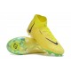 Nike Phantom Luna Elite FG High Top Yellow Black Football Boots For Men/Women