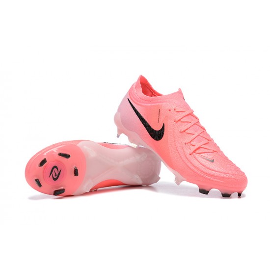 Nike Phantom Luna Elite FG Low Black Pink Football Boots For Men 