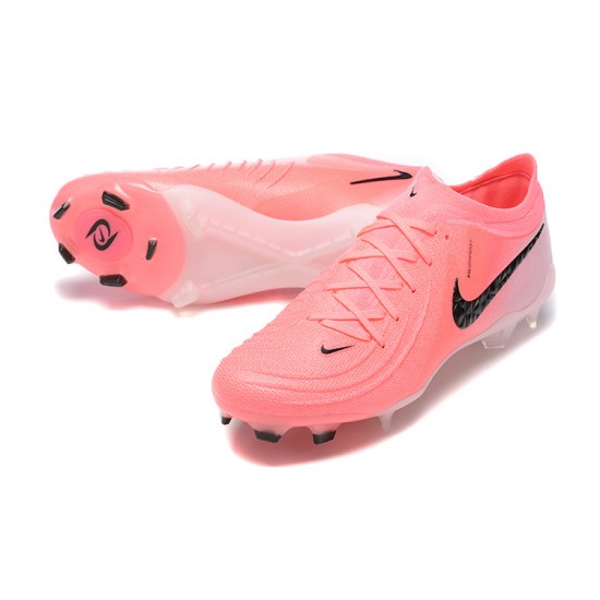 Nike Phantom Luna Elite FG Low Black Pink Football Boots For Men 