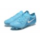 Nike Phantom Luna Elite FG Low Ltblue White Football Boots For Men 