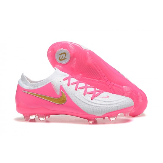 Nike Phantom Luna Elite FG Low Peach White Gold Football Boots For Men 