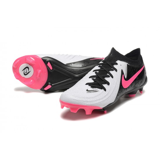 Nike Phantom Luna Elite FG Low Pink Black White Football Boots For Men 