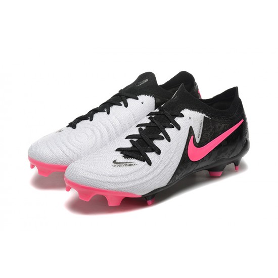 Nike Phantom Luna Elite FG Low Pink Black White Football Boots For Men 