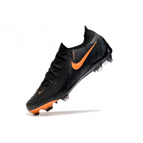 Nike Phantom Luna Elite FG Low Football Boots Black Orange For Men 