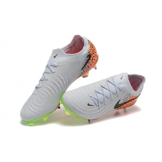 Nike Phantom Luna Elite FG Low White Green Football Boots For Men 