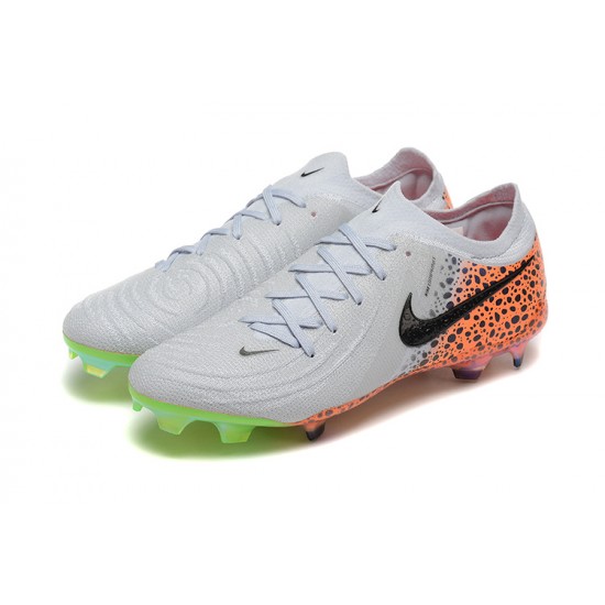 Nike Phantom Luna Elite FG Low White Green Football Boots For Men 