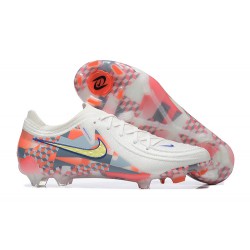 Nike Phantom Luna Elite FG Low White Orange Yellow Football Boots For Men 