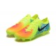 Nike Phantom Luna Elite FG Low Yellow Black Blue Football Boots For Men 