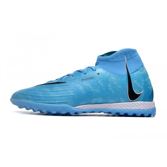 Nike Phantom Luna Elite TF High Top Blue Football Boots For Men/Women