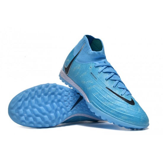 Nike Phantom Luna Elite TF High Top Blue Football Boots For Men/Women