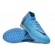 Nike Phantom Luna Elite TF High Top Blue Football Boots For Men/Women