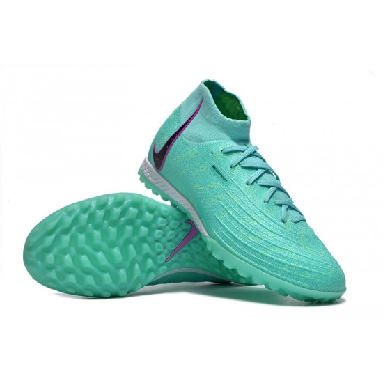 Nike Phantom Luna Elite TF High Top Green Football Boots For Men/Women