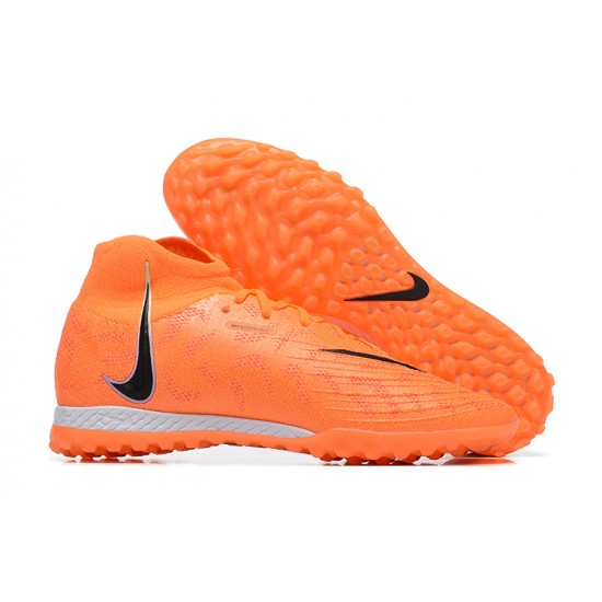 Nike Phantom Luna Elite TF High Top Orange Black Football Boots For Men