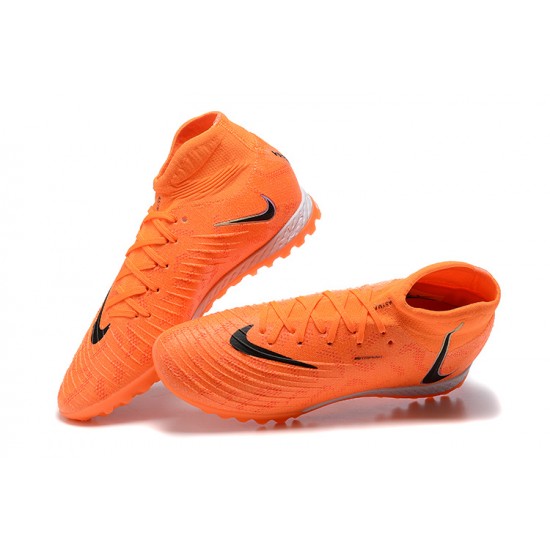 Nike Phantom Luna Elite TF High Top Orange Black Football Boots For Men 