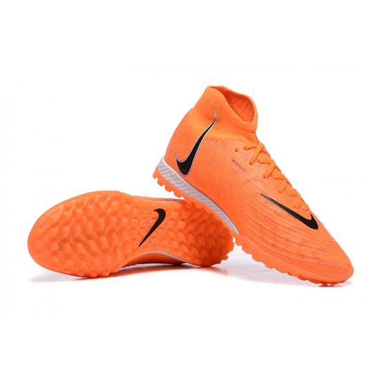 Nike Phantom Luna Elite TF High Top Orange Black Football Boots For Men