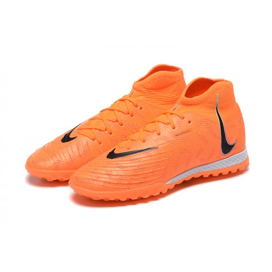 Nike Phantom Luna Elite TF High Top Orange Black Football Boots For Men