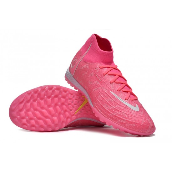 Nike Phantom Luna Elite TF High Top Peach Football Boots For Men/Women