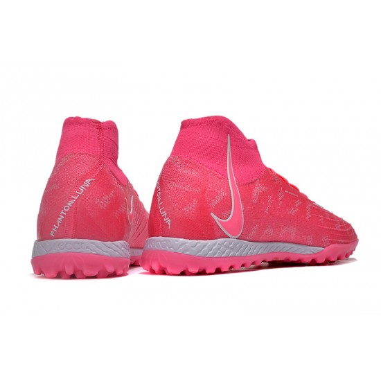 Nike Phantom Luna Elite TF High Top Peach Football Boots For Men/Women