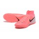 Nike Phantom Luna Elite TF High Top Pink Black Grey Football Boots For Men