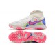 Nike Phantom Luna Elite TF High Top Pink White Blue Football Boots For Men 