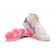 Nike Phantom Luna Elite TF High Top Pink White Blue Football Boots For Men 