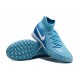 Nike Phantom Luna Elite TF High Top Football Boots Ltblue White For Men/Women