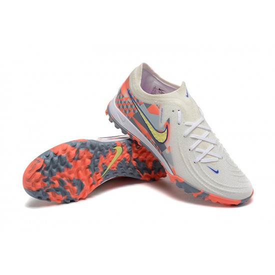 Nike Phantom Luna Elite TF Low Orange White Yellow Football Boots For Men 