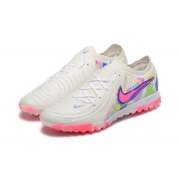 Nike Phantom Luna Elite TF Low Pink White Blue Football Boots For Men 