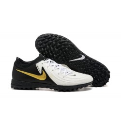 Nike Phantom Luna Elite TF Low White Black Gold Football Boots For Men 