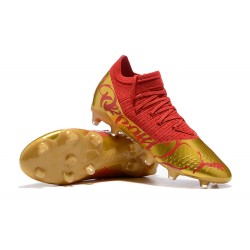 Puma Future Z 1.3 Instinct FG Low Red Gold Men Football Boots