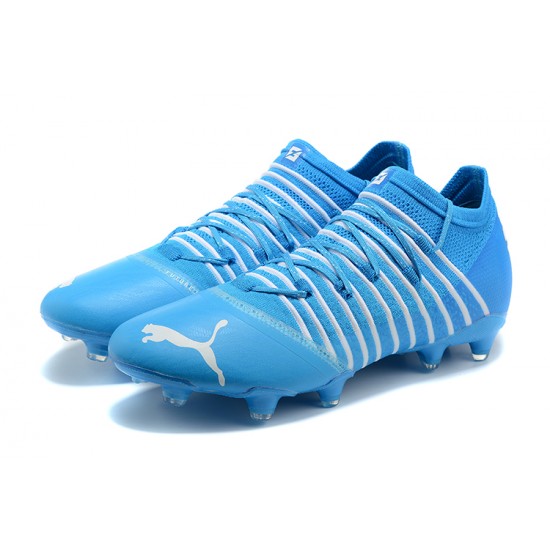 Puma Future Z 1.3 Instinct FG Low White Blue Men Football Boots