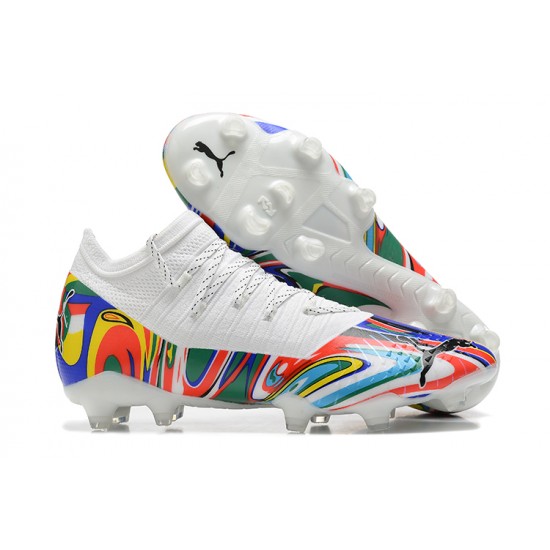 Puma Future Z 1.3 Instinct FG Low White Multi Men Football Boots