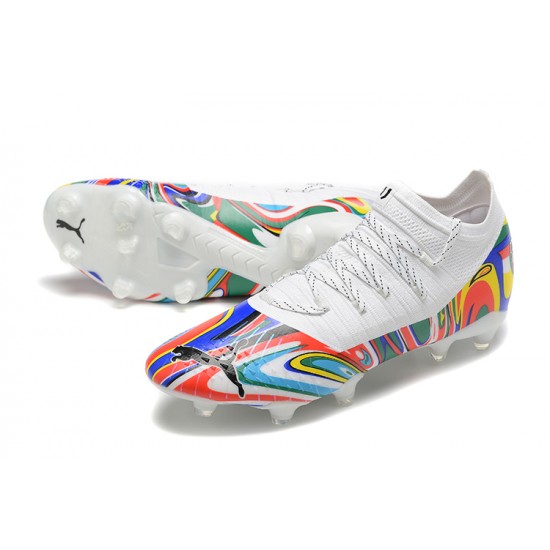 Puma Future Z 1.3 Instinct FG Low White Multi Men Football Boots